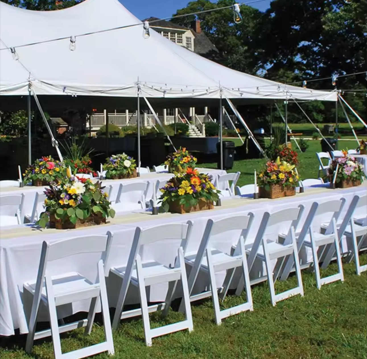 White resin folding chair rental in Dartmouth
