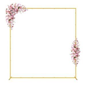 Gold Metal Square Arch  8Ft x 8Ft