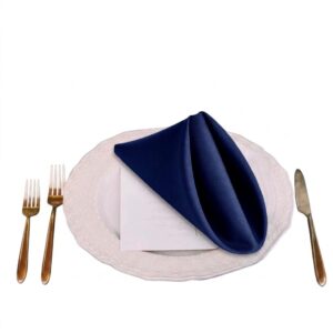 Navy Blue Polyester Napkin 20"