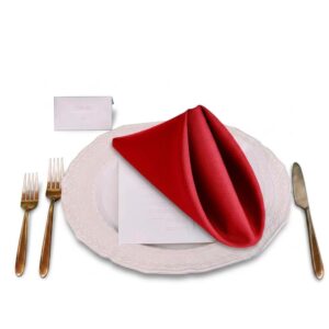 Red Polyester Napkin 20"