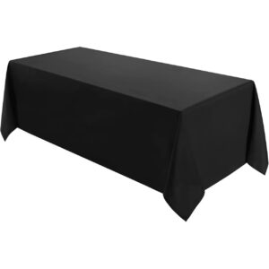 Black Polyester Tablecloths Rectangular ( 90 x 156 )