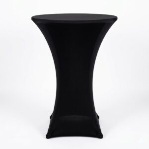 Black Spandex Cocktail Tablecloth