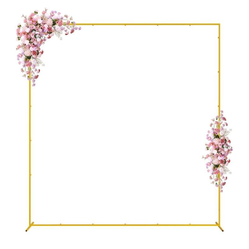Gold Metal Square Arch 8Ft x 8Ft